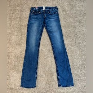 True Religion low waist semi flair jeans - size 28